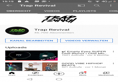 I will Upload your Trap Music on a 46K YT Account