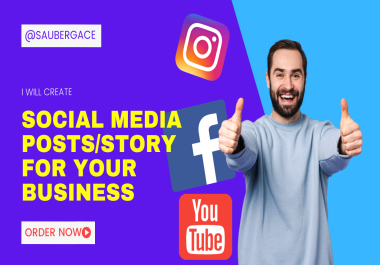 I will create Social media post or story for your business