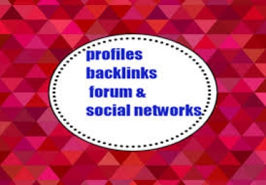 i will write 1000+ Mix profiles backlinks forum & social networks