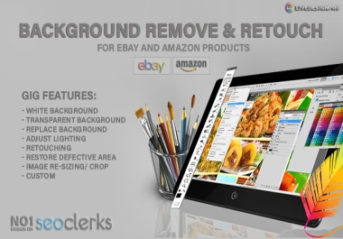 do 10 images remove background with clipping path and retouch for ebay or amazon product