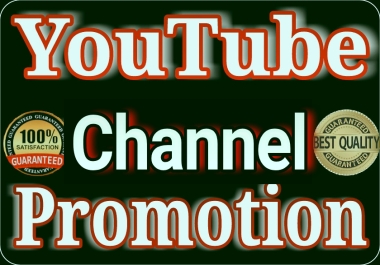 Youtube chanel promotion marketing via real users
