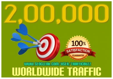 DRIVE 2, 00,000+ TARGETED Human Traffic to your Website or Blog