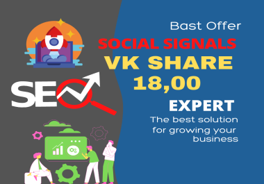 18, 00 Vk Share Social Signals increase search Website ranking real traffic