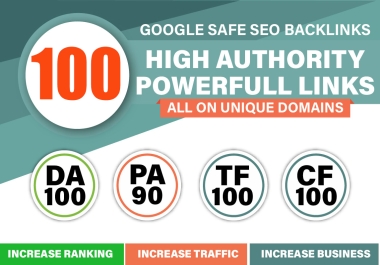100 UNIQUE Domain Hand-Made SEO Backlinks For Google Ranking