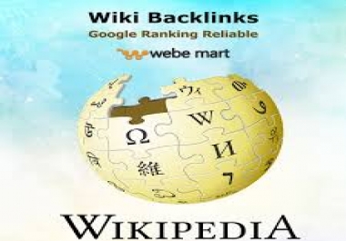 Generate 300+ Wiki back-links,  mix profiles and articles to your site