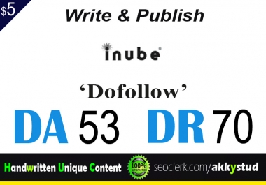 I will publish UNIQUE guest post on 