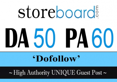 write and publish unique guest post on 