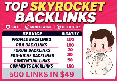 I will build high authority manual SEO dofollow/nofollow mix backlinks for powerful link building