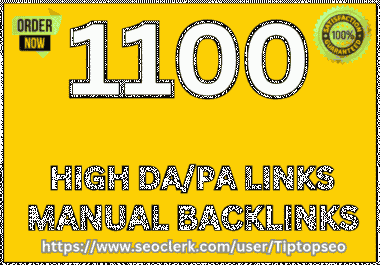 Increase ranking with manual 1100 backlinks