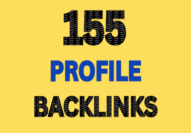 Top Domains 155 high authority profile backlinks manual work