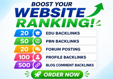 Dominate your website ranking with our complete powerful backlinks strategy