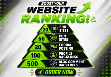 Dominate your website ranking with our complete powerful backlinks strategy