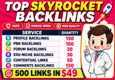 I Will Build 500 Premium SEO Backlinks Including 100 PBN Contextual Links