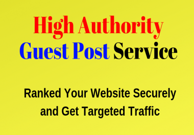 High Quality Guest Posting Service