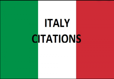 Get 60 Best ITALY Local Citations