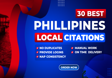 we will create 30 best Philippines local citations