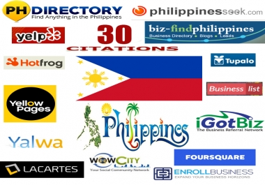 we will create 60 best philippines local citations