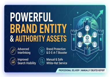 I will build a Branded Entity Fortress with 50 Authority Links