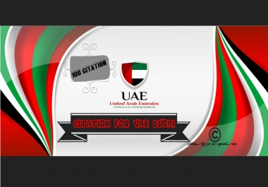 100 local SEO citation for UAE Dubai