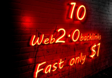 i will do 10 niche relevant web 2.0 backlinks fast
