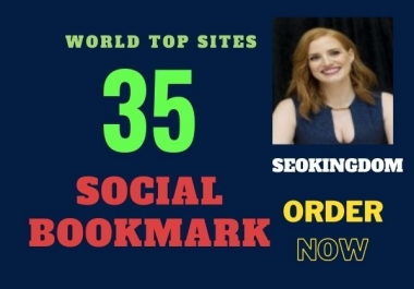 I will do 35 social bookmarking Submission on high PR backlinks