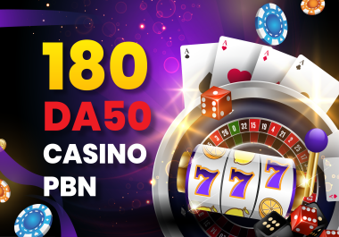 BUY 2 GET 2 180 DA/DR50 to 80 PBNs Backlinks For casino UFA Sport betting websites