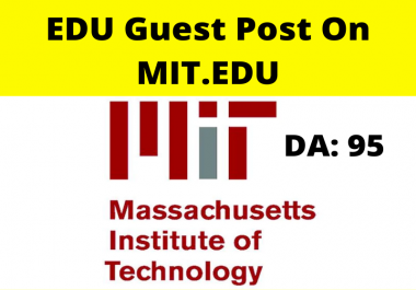 publish Dofollow edu guest post on MIT. edu DA 95