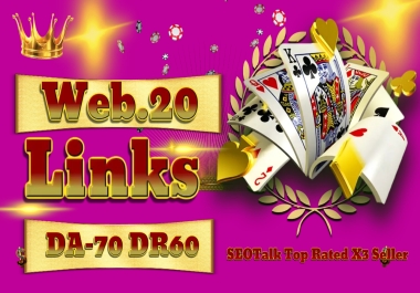 Premium 10,000 Quality Web 2.0 backlinks With High Da-70 Dr-60 For Google Ranking