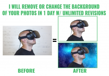 I will remove or change the background of your 10 photos or logo