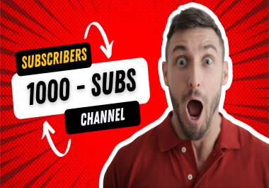 Get 1000 Video Channel USA Promotion - Non-drop Lifetime REAL HUMAN Sub to Channel - FAST