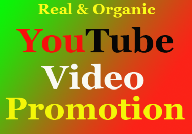 Boost YouTube Video Via High Quality Organic Audience