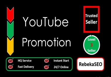 I will provide best YouTube Promotion,  start within 06 hours