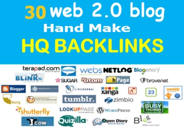 Limit Time Offer,  Powerfully & Fresh 30 Web2.0 Blog,  All DA, PA,  95 To 70 - Get Result In 7 Days