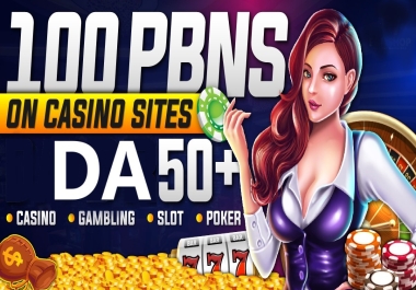 Do 100 PBN Backlinks on Casino Gambling Slot UFABet Togel Site DA 50+