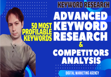 I will do Professional SEO Keyword Research & Competitors Analysis
