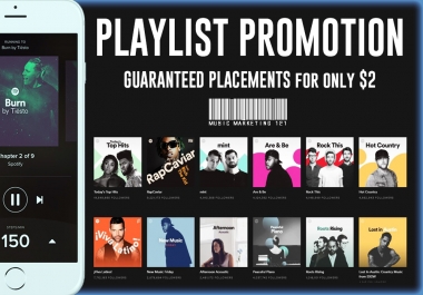 Music Playlist Promotion - GUARANTEED PLACEMENT