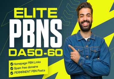 ELITE PBNs - 500 Powerful & Permanent DA50-60 Homepage PBNs Backlinks
