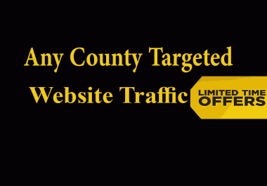 Any Country Target Website Traffic For 30 Days