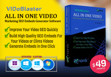 VIDoBlaster - All in One Video Marketing SEO Embeds Software
