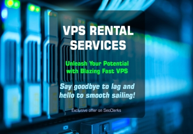 Get VPS server on rent with blazing fast ssd storage and fast processor