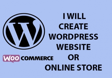 I will create for you fast and professional wordpress website in short time
