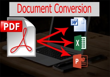 I will make conversion pdf to Word,  Excel or PPT