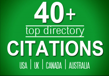 build directory citations for usa,  uk,  canada local listing business