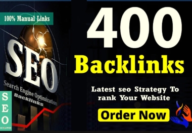 Build 400 SEO Dofollow Backlinks,  Google Ranking Link Building Service