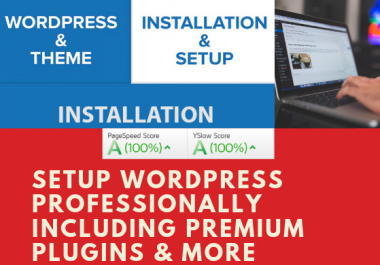 setup wordpress professionally including premium plugins and themes