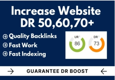 increase ahrefs domain rating dr 70 using authority SEO backlinks