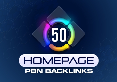 Boost SEO Ranking & SERP with 50 High Quality Homepage PBN Backlinks Upto DA 50