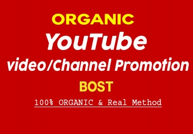 Do Organic YouTube Promotion Of your video