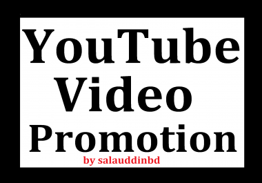 YouTube Video High Quality And Social Media Promotion Marketing
