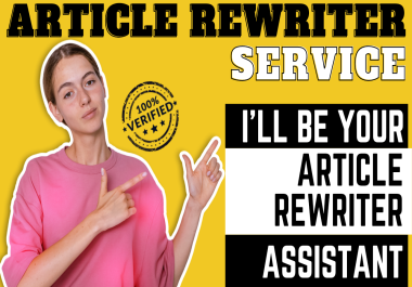 I will manually rewrite website contents blog posts,  articles. SEO Pro Rewriter